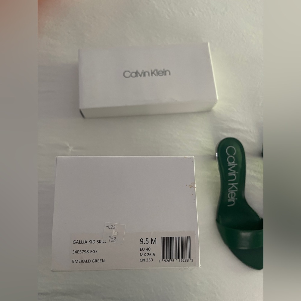 Calvin Klein Emerald Slide Sandals—Never Worn NWOT! - Picture 6 of 6